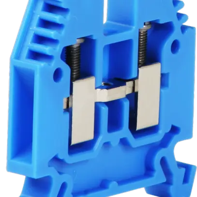 Morsetto di passaggio componibile Woertz 2.5…6mm² 41A 1000V vite 2×1 DIN 35mm bl 