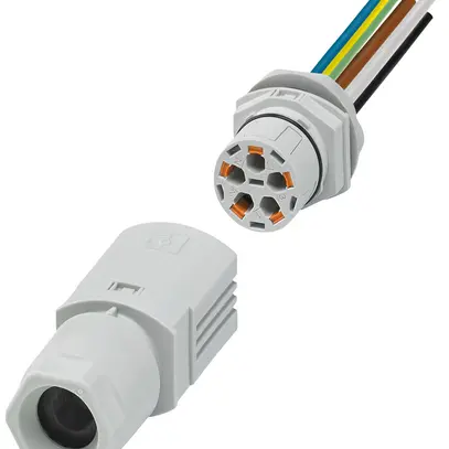 Passaggio a parete PX IPD WD spina di campo 5P 16A 450V M25 grc IP66 1m 