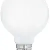 Lampada LED Eglo E27 7W 806lm 2700K 80×120mm G80 opale 360° 