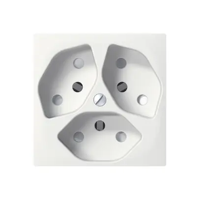 Placca frontale SIDUS bianco per 3×T13 