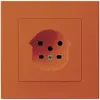 Prise ENC Hager KPR, T15, 10A 250V, orange 