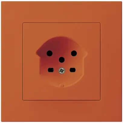 Presa INC Hager KPR, T15, 10A 250V, arancione 