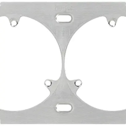 Plaque de fixation Hager grd.1×2 2×3P 137×77 mm alu 