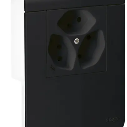 Supporto d'apparecchio Hager per SL20115 nero, 3×T13 1×S 