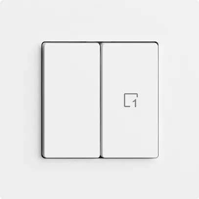 Interrupteur 1K/2T scène WLAN Edue Wiser blanc 