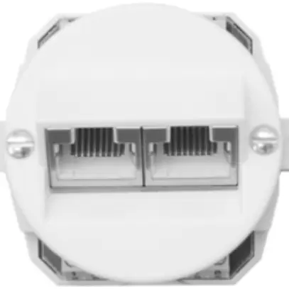 Boîte de raccordement ENC P 2×RJ45 sep.bc 