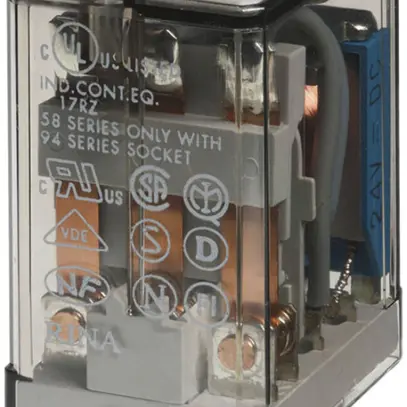 Relè circuito stampato mini Finder 55, 3C 10A/48VDC AgNi RT I 