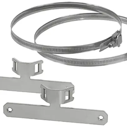 Kit de fixation Hensel, fixation de boîtier Mi sur tuyau, 60…150mm, l=140mm 