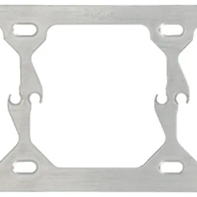 Plaque de fixation Hager 1×3 hor. 197×77mm 