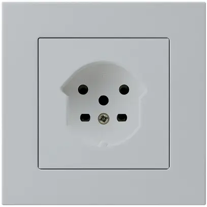 Prise ENC HA kallysto.pro type 15 avec bornes enfichables gris clair 