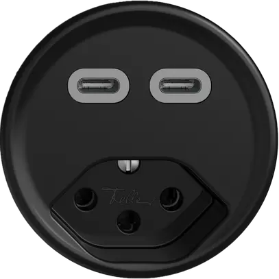 Presa di carica USB STANDARDdue SNAPFIX® USB C+C/T13 3A 230V AC ne 