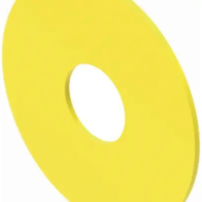 Placchetta indicatr.EAO45, giallo D75 senza iscrizione 