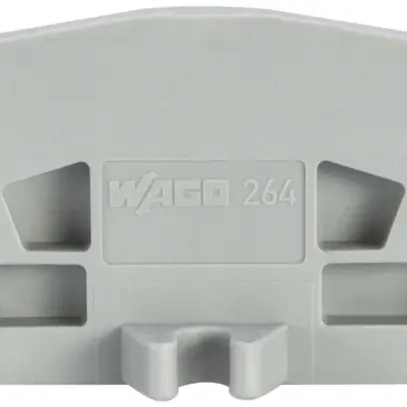 Plaque de fermeture/intermédiaire WAGO 2.5mm² gris pour DIN-15 
