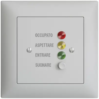 Station de porte ENC EDIZIOdue pour signaux d'appel, gris clair 