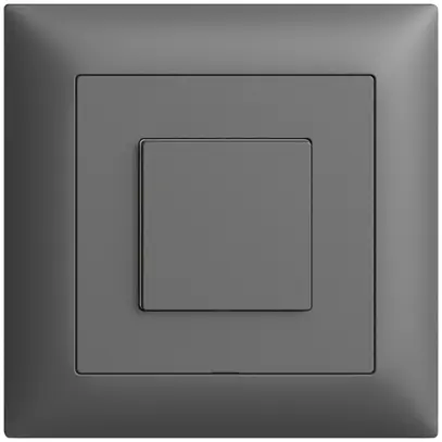 Station secondaire ENC 1K/1T pour interrupteur Edue Wiser gris foncé 