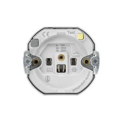 Inserto per presa Hager montaggio E 16A FI 30mA 