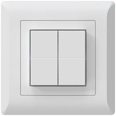 Pulsante senza fili Friends of Hue KLI, 4×, 92×92mm, bianco 