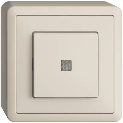 Poussoir AP EDIZIOdue LED jaune ARK crema 