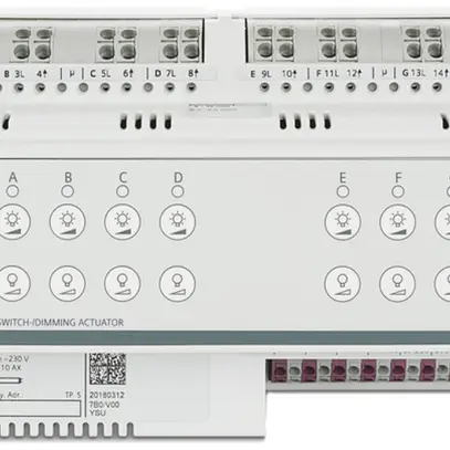 Attuatore-commutatore/variatore KNX AMD Siemens N 536D51, 8-canale, 10A 