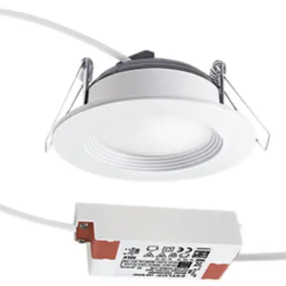 Downlight LED ESYLUX ELSA-2 Ø98 ON/OFF 5W 3000K, 500lm, bianco 