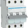 Disgiuntore Hager MCB 3P 415V tipo C 6A Icn 6kA 3UM 