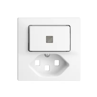 Kit frontale EDIZIOdue bianco 60×60mm T23 con lente 