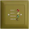 Station de porte ENC EDIZIOdue pour signaux d'appel, olive 