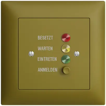 Station de porte ENC EDIZIOdue pour signaux d'appel, olive 