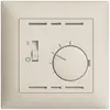 Thermostat ENC EDIZIOdue, a.interrupteur chauff./refr., 88×88mm, crema 