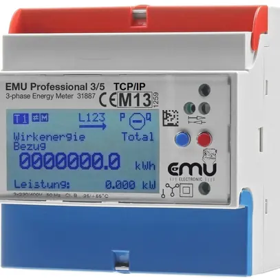 REG-Energiezähler EMU 3L 5A/1A 230/400VAC TCP/IP 