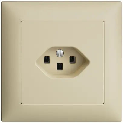 Prise ENC EDIZIOdue T23 16A vanille, avec bornes enf. 