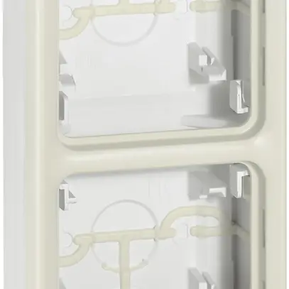Boîtier AP PLEXO 2×1 blanc 