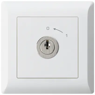 Contatto rotativo INC 0<1/1L bianco kallysto.line con serratura Kaba 8 