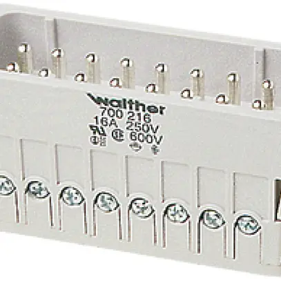 Intérieur de prise male A10 0.5…2.5mm² 20…14AWG avec protection de fil 