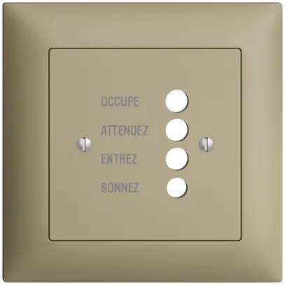Kit frontal ENC EDIZIOdue sand 88×88 pour station de porte 1334.F 