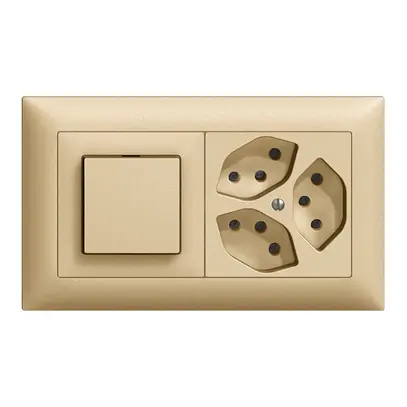 Combinazione INC EDIZIOdue 3/1P +3×T13 sand, orizzontale 