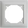 Abdeckrahmen EDIZIOdue 1×1 hellgrau 