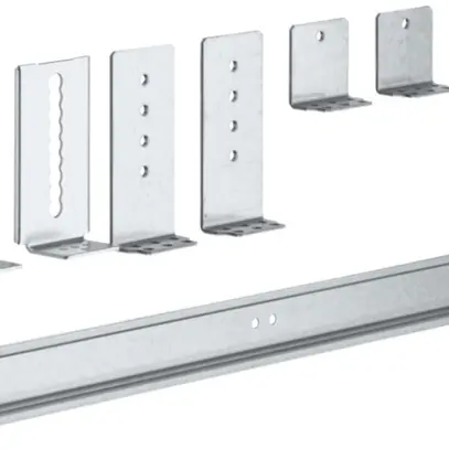 Hutschiene Hager univers N 2-feldrig 35×15×1.5mm absenkbar 