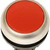 Pulsante ETN RMQ piatta O rosso, permanente, anello cromato 