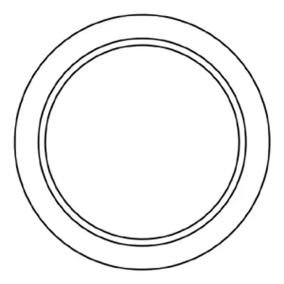 Plaque frontale Hager type 13 45×45 blanc 