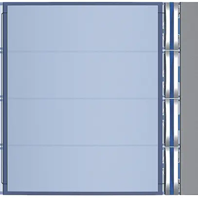 Frontblende mit 4 Tasten für Ruftastenmodul 4 Tasten Sfera graphitgrau 