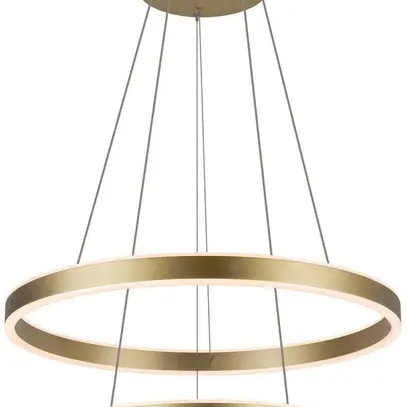 Luminaire suspendu LED SLV ONE DOUBLE PHASE 35W 1230lm 3000K Ø600mm laiton 