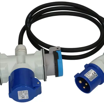 Cavo di prolunga MH gomma 16A 230V 3×1.5mm² spina CEE presa CEE 1.5m ne 