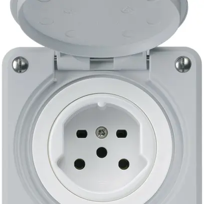 Presa INC HA robusto tipo 15 con morsetti a innesto con coperchio grigio 