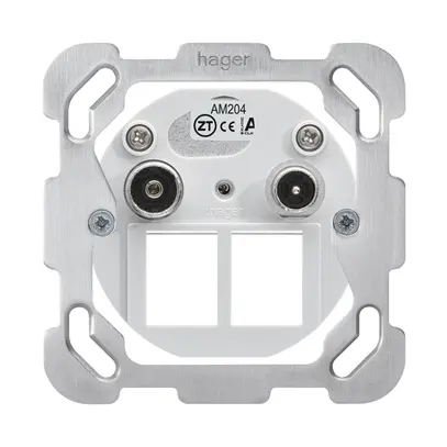 Inserto per presa multimedia Hager R/TV montaggio F 4dB 2GHz 