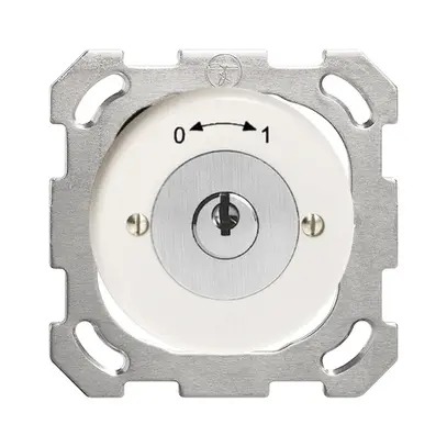 Contact pivotant ENC 0<->1 blanc avec serrure de sûreté 