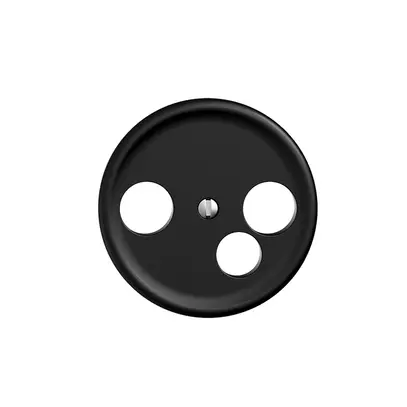 Plaque frontale STANDARDdue noir pour prise de date pour R/TV 