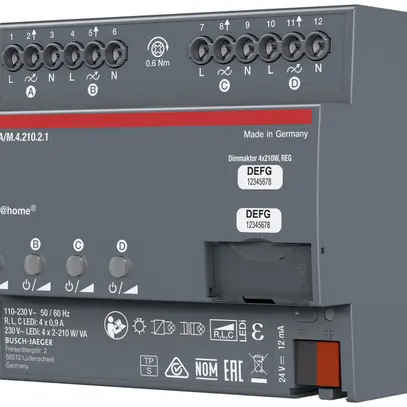 Actionneur variateur AMD ABB free@home DA/M.4.210.2.1, 4 fois 