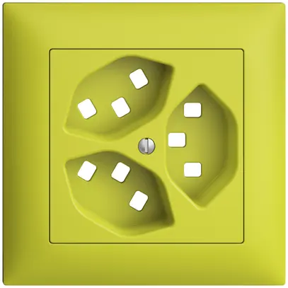 Kit frontal ENC EDIZIOdue lemon 88×88mm 3×T23 