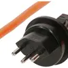 Cavo d'allacciamento MH 3×1.5mm² 3m PUR spina T13 stampata arancione 